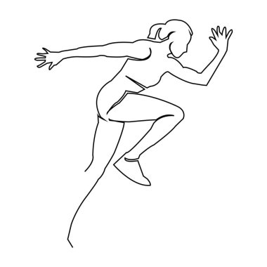 El yapımı kadın yarışı. vektör illüstrasyonu 