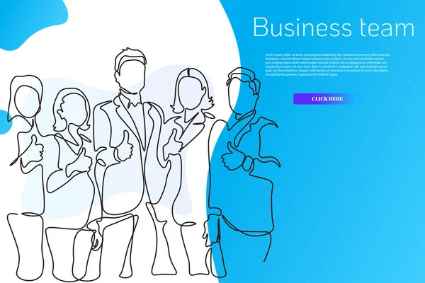 Business Team Vector Illustratie — Stockvector