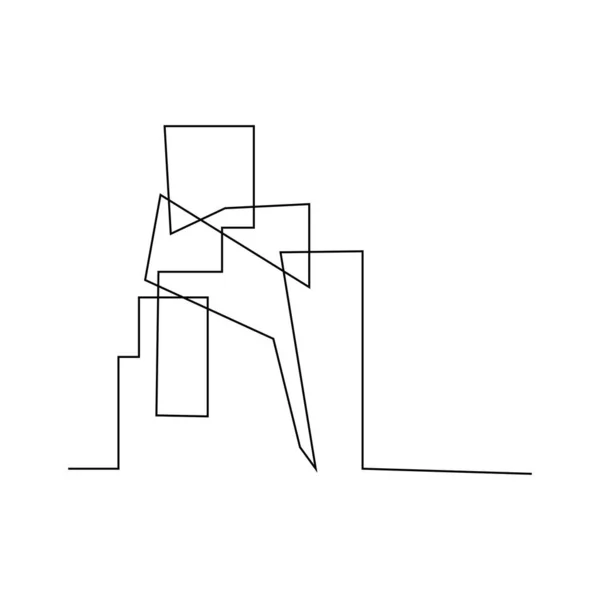Abstrakt Geometrisk Bakgrund Arkitektur Vektor — Stock vektor
