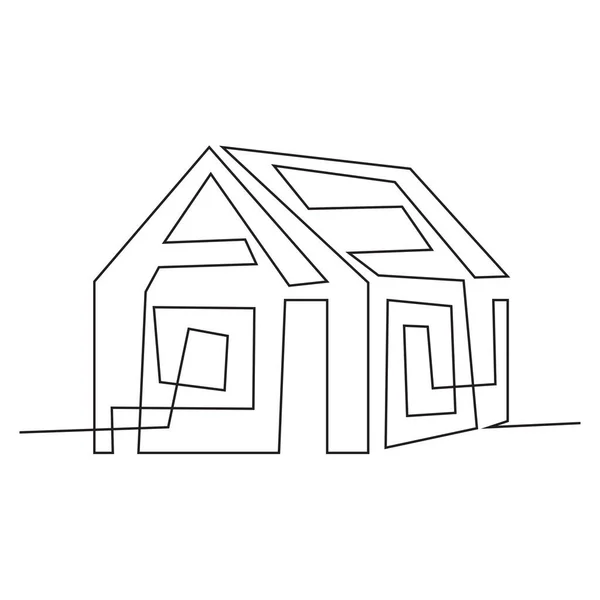 Logotipo Casa Imobiliário — Vetor de Stock