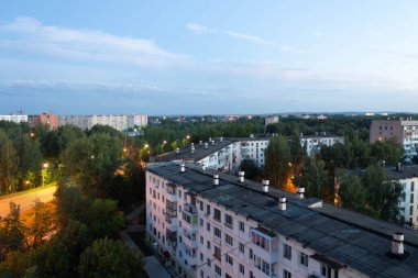 Gece şehri manzarası