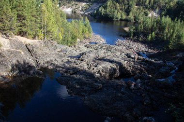 Antik bir uyuyan volkanın toprakları