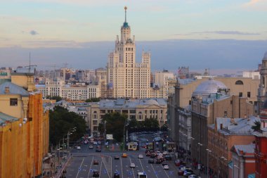 Moskova sokaklarının güzel manzarası