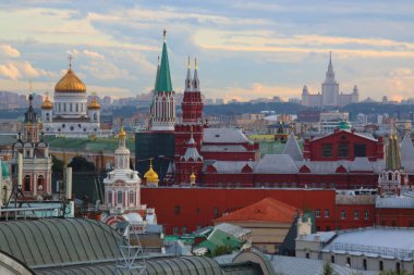 Moskova sokaklarının güzel manzarası