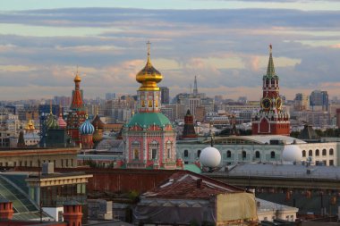 Moskova sokaklarının güzel manzarası