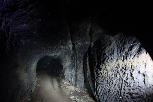 Grotte Pierre Intérieur Vue Sur Grotte — Photo