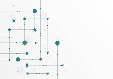 Soyut geometrik bağlantı çizgileri ve noktalar. basit teknoloji grafik arkaplanı. Görüntü Vektörü tasarım Ağı ve Bağlantı konsepti.