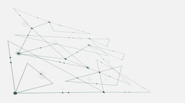 Soyut geometrik bağlantı çizgileri ve noktalar. basit teknoloji grafik arkaplanı. Görüntü Vektörü tasarım Ağı ve Bağlantı konsepti.