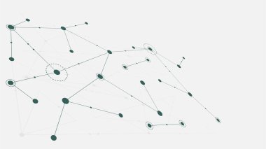 Soyut geometrik bağlantı çizgileri ve noktalar. basit teknoloji grafik arkaplanı. Görüntü Vektörü tasarım Ağı ve Bağlantı konsepti.