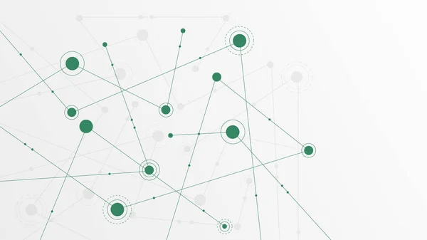 Streszczenie Geometrycznych Łączy Kropki Proste Technologiczne Tło Graficzne Ilustracja Projektowanie — Wektor stockowy