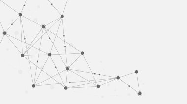 Soyut geometrik bağlantı çizgileri ve noktalar. basit teknoloji grafik arkaplanı. Görüntü Vektörü tasarım Ağı ve Bağlantı konsepti.
