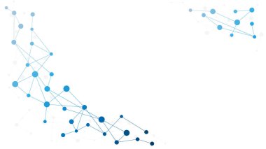 Soyut geometrik bağlantı çizgileri ve noktalar. basit teknoloji grafik arkaplanı. Görüntü Vektörü tasarım Ağı ve Bağlantı konsepti.