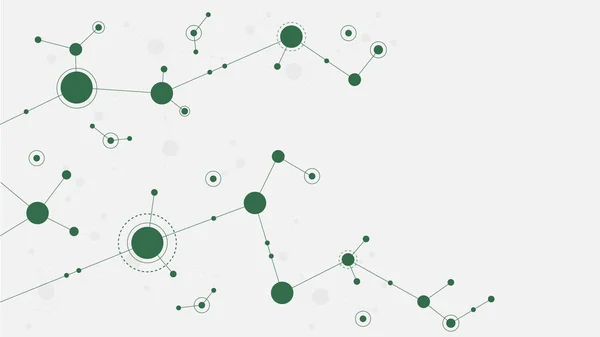 Abstrakte Geometrische Verbindungslinien Und Punkte Einfache Technologie Grafischer Hintergrund Illustration — Stockvektor