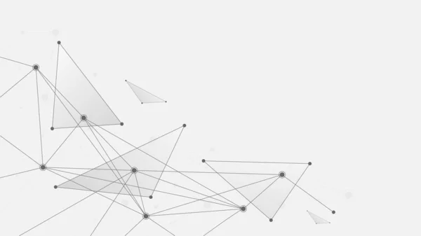 Abstrakte Geometrische Verbindungslinien Und Punkte Einfache Technologie Grafischer Hintergrund Illustration — Stockvektor