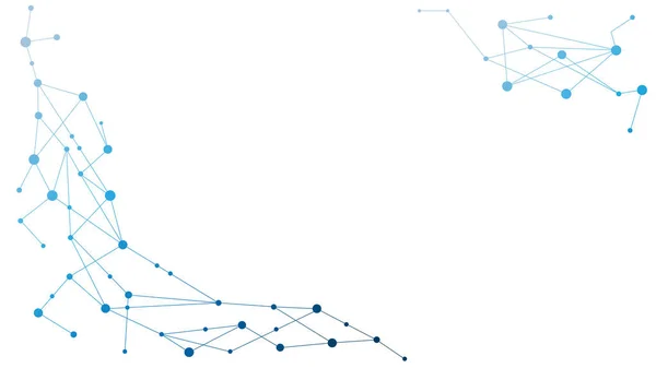 Linee Connessione Geometriche Astratte Punti Sfondo Grafico Tecnologia Semplice Illustrazione — Vettoriale Stock