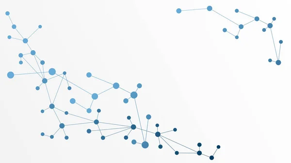 Abstrakte Geometrische Verbindungslinien Und Punkte Einfache Technologie Grafischer Hintergrund Illustration — Stockvektor