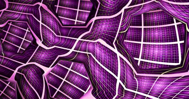 Fundo Fractal Abstrato Feito Intrincado Padrão Ramificação Aparência Orgânica Interligada — Vídeo de Stock