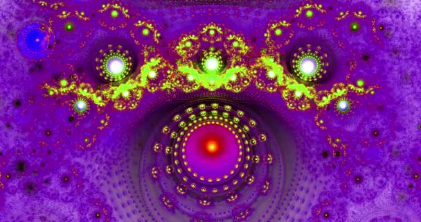 Abstract Dynamische Lus Staat Kleur Veranderende Fractal Video Gemaakt Van — Stockvideo