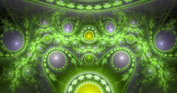 Abstract Dynamic Loopable Color Changing Fractals Made Out Modern Looking — Stock Video