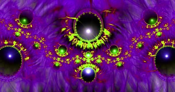 Abstract Dynamische Lus Staat Kleur Veranderende Fractal Video Gemaakt Van — Stockvideo