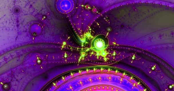 Abstract Dynamische Lus Staat Kleur Veranderende Fractal Video Gemaakt Van — Stockvideo