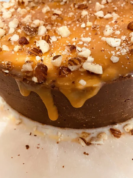 Caramel Cheesecake Hazelnuts — Stock Photo, Image