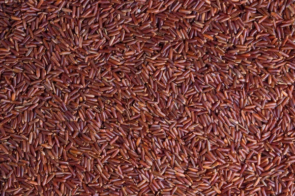 Kahverengi pirinç tam ekran. Fotoğraf yukarıda.