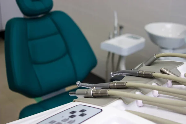 Dentist\'s office. dental drill. Dental tools and dental chair.