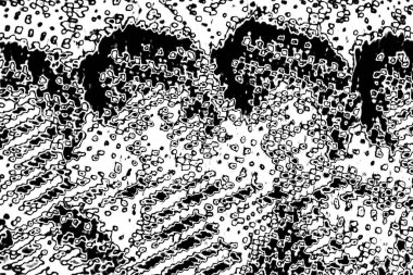 Siyah ve beyaz tonlarda soyut monokrom dokusu 