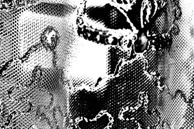 Siyah ve beyaz tonlarda soyut monokrom dokusu 