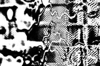 Siyah ve beyaz tonlarda soyut monokrom dokusu 