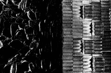 Soyut arkaplan. Monokrom dokusu. Siyah ve beyaz tonlarının etkisiyle görüntü.