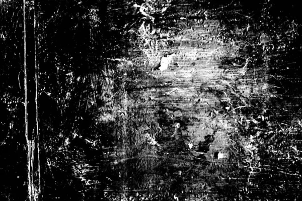 带有划痕和裂缝的抽象黑白纹理 — 图库照片