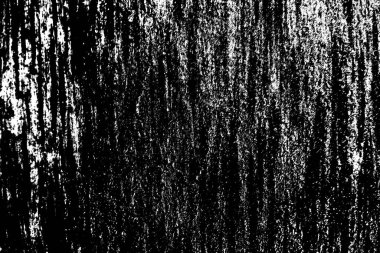 Çizik ve çatlaklarla soyut siyah ve beyaz doku