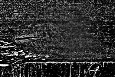 Çizik ve çatlaklarla soyut siyah ve beyaz doku