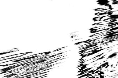 Çizik ve çatlaklarla soyut siyah ve beyaz doku