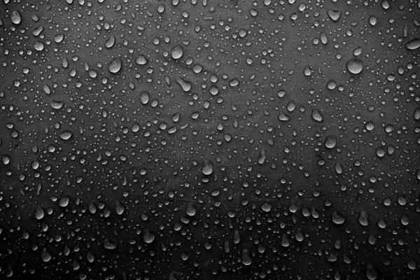 Water drops on fabric. Water drops on grey background. Condensate. Water drops background.