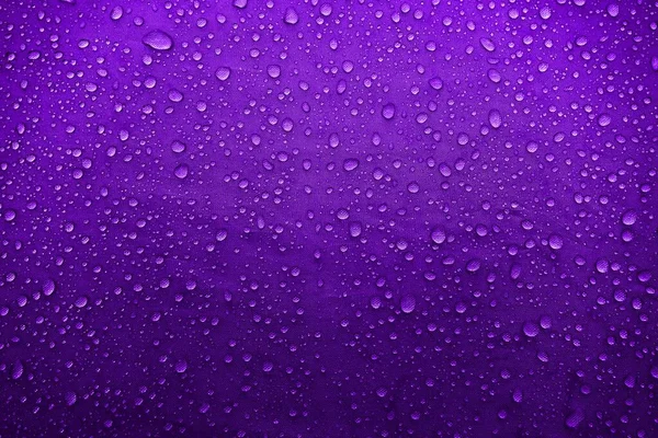 Капли Воды Ткани Капли Воды Фиолетовом Фоне Конденсат Капли Воды — стоковое фото