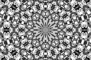 Soyut arkaplan. Monokrom dokusu. Dekoratif siyah beyaz desen. 