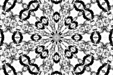 Soyut arkaplan. Monokrom dokusu. Dekoratif siyah beyaz desen. 