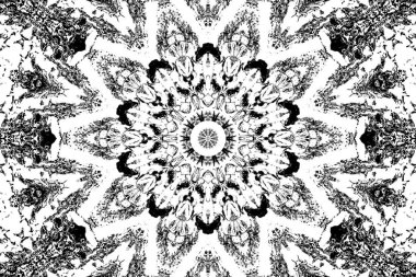 Soyut arkaplan. Monokrom dokusu. Dekoratif siyah beyaz desen. 