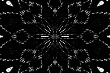 Soyut arkaplan. Monokrom dokusu. Dekoratif siyah beyaz desen. 