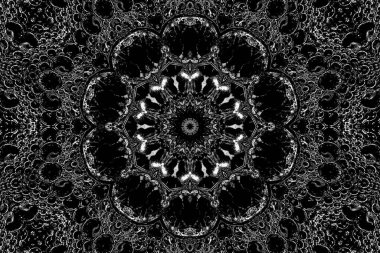 Soyut arkaplan. Monokrom dokusu. Dekoratif siyah beyaz desen. 