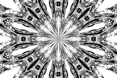 Soyut arkaplan. Monokrom dokusu. Dekoratif siyah beyaz desen. 