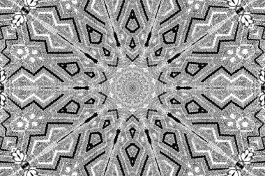 Soyut arkaplan. Monokrom dokusu. Dekoratif siyah beyaz desen. 