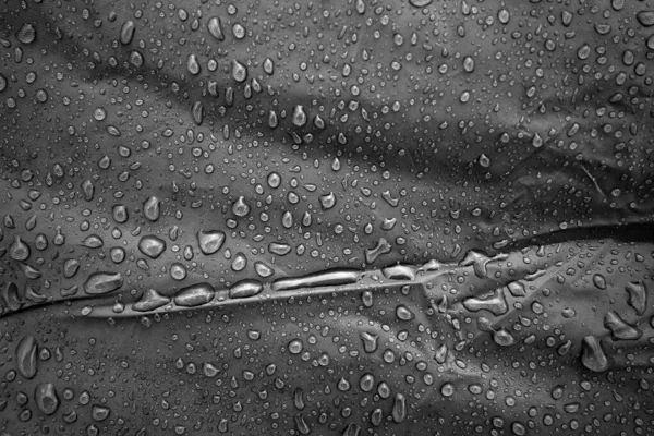 Gotas Agua Tela Gotas Agua Sobre Fondo Gris Condensado Gotas — Foto de Stock