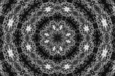 Soyut arkaplan. Monokrom dokusu. Dekoratif siyah beyaz desen. 