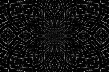 Soyut arkaplan. Monokrom dokusu. Dekoratif siyah beyaz desen. 