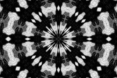 Soyut arkaplan. Monokrom dokusu. Dekoratif siyah beyaz desen. 