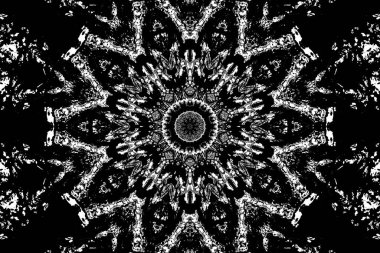 Soyut arkaplan. Monokrom dokusu. Dekoratif siyah beyaz desen. 